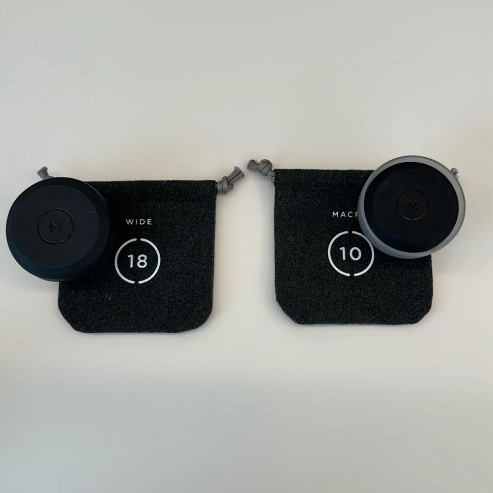 Moment M Series Lens Set for Iphone 18mm Wide Angle And Macro Lens With Case